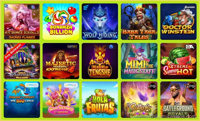 Juegos en Mi Casino Chile con tragamonedas y casino en vivo